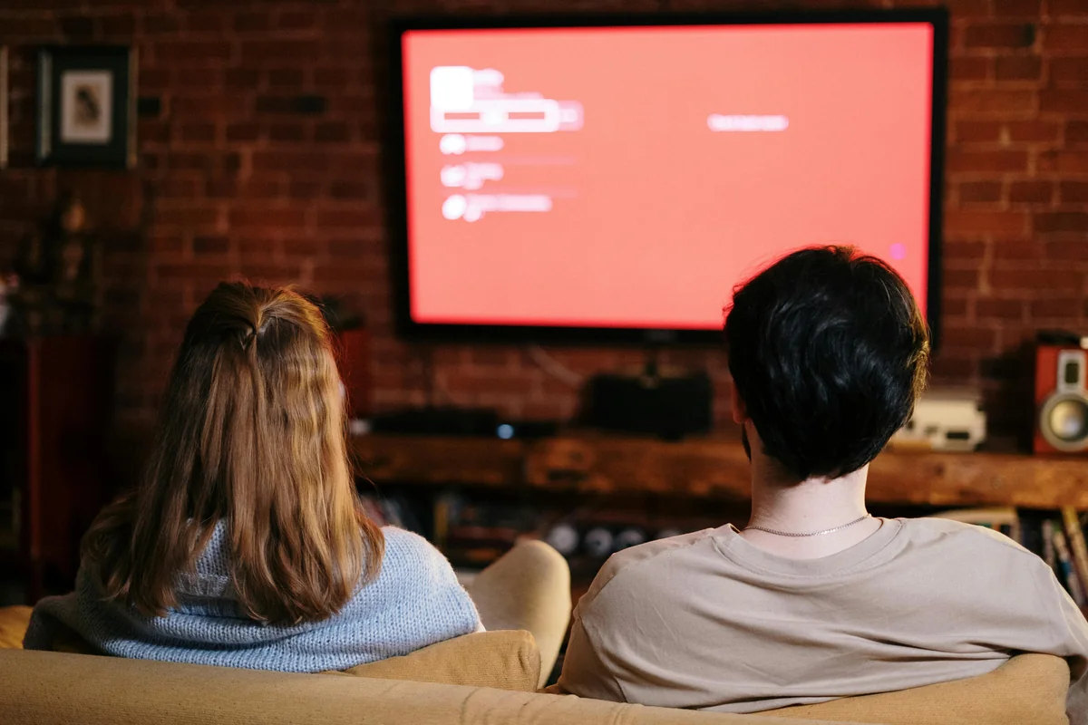 Living room TV setup — Android TV vs Fire TV IPTV comparison