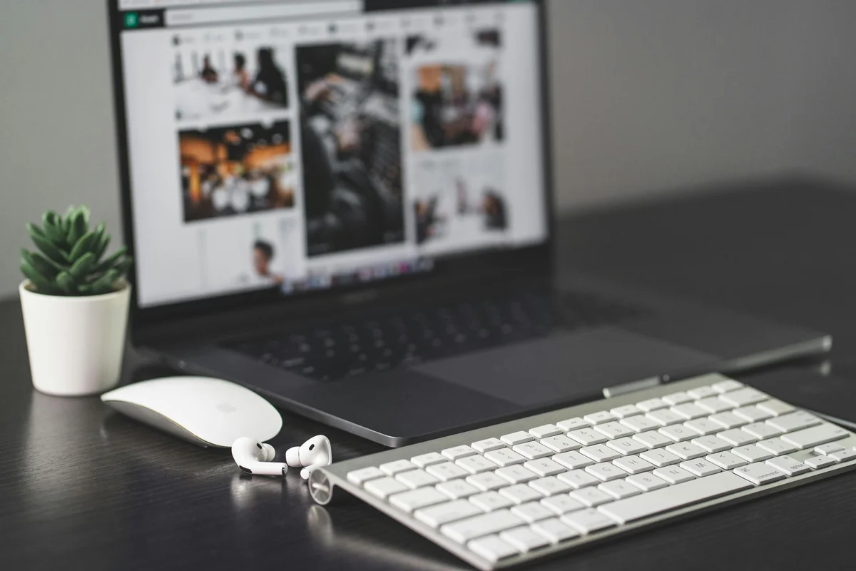 MacBook Pro on a desk — how to watch IPTV on Mac in 2026